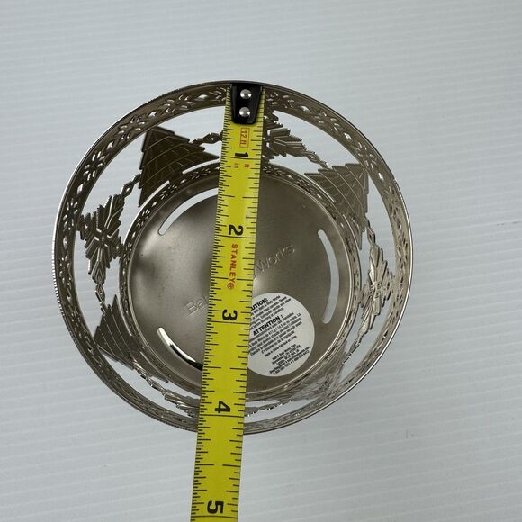 Bath & Body Works Christmas Pedestal Candle Holder Snowflake Tree Holiday - Picture 7 of 8
